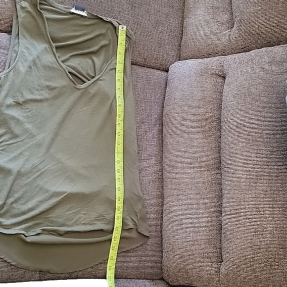 TROUVE Army Green Open Back Tank Size L - Picture 10 of 10